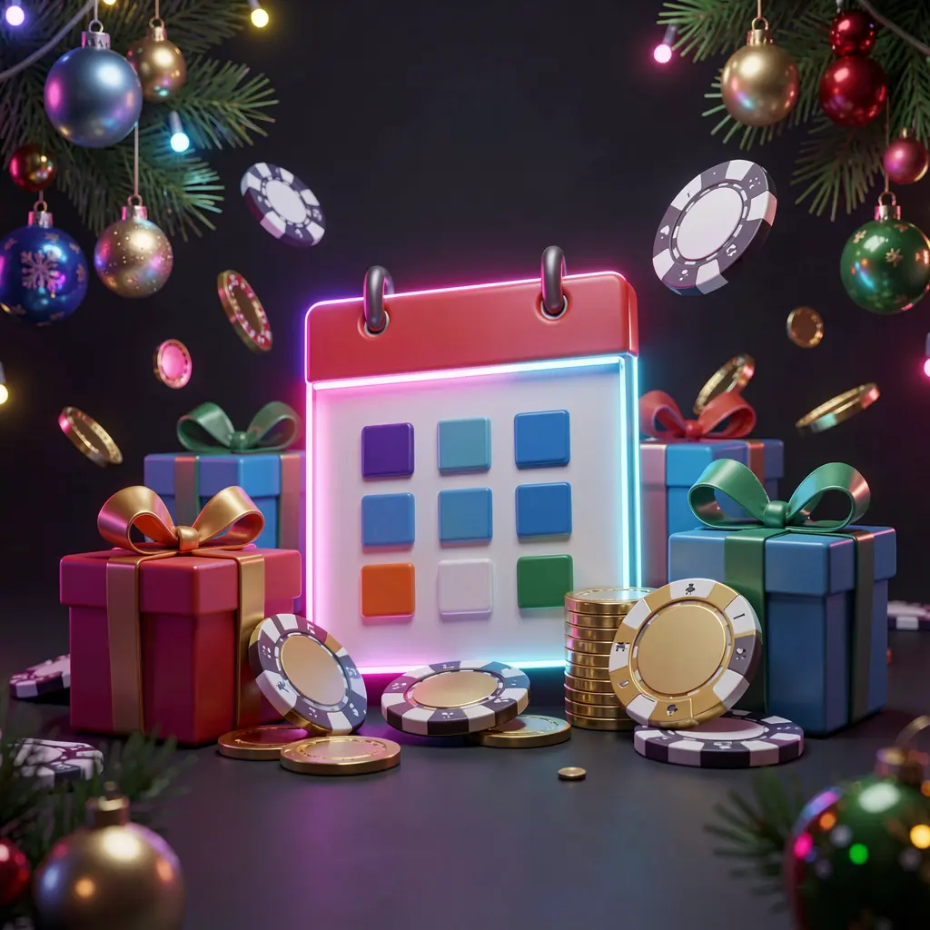 99TORO weekly casino bonus concept featuring a calendar icon, gift boxes, coins, and chips with a festive dark background and neon glow in premium 3D style